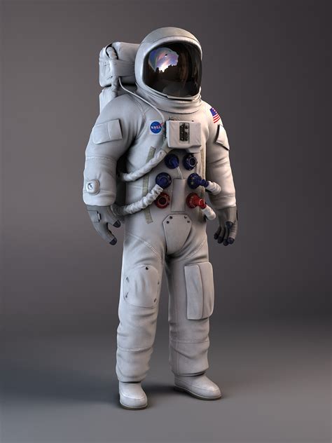 Astronauta de la NASA preparado para Maya VRAY Modelo 3D $199 - .ma - Free3D