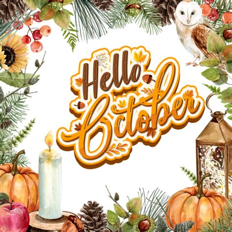 Hello October Instagram post Template | PosterMyWall