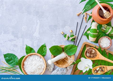 Ayurveda Background. Spa and Health Care Concept Stock Image - Image of ayurveda, healthy: 171955691