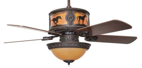 "Horses" Western Ceiling Fan with Light Kit | Free Shipping! – Wild ...