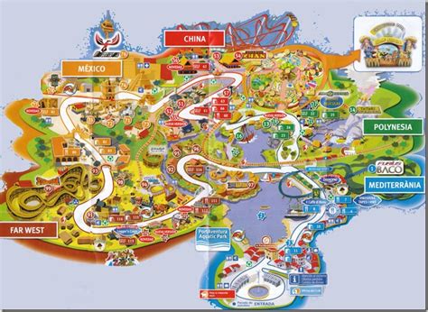 Port Aventura Theme Park Map