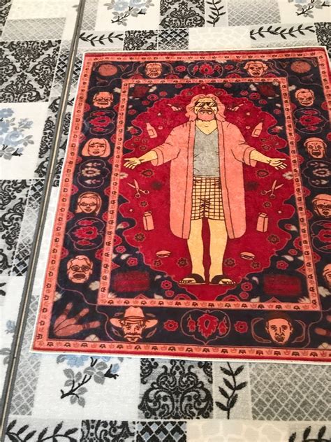 The Big Lebowski Rug The Dude Modern Rug Custom Door Mat | Etsy