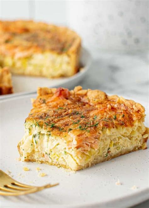 Smoked Salmon Quiche - The Scran Line