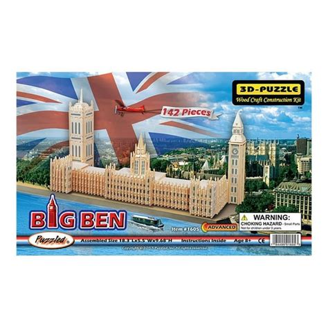 Puzzled - Big Ben - 3D jigsaw puzzle - 142 pieces - Walmart.com - Walmart.com