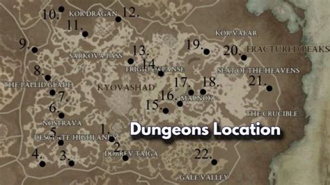 Where to Find All Diablo 4 Dungeons Location Guide