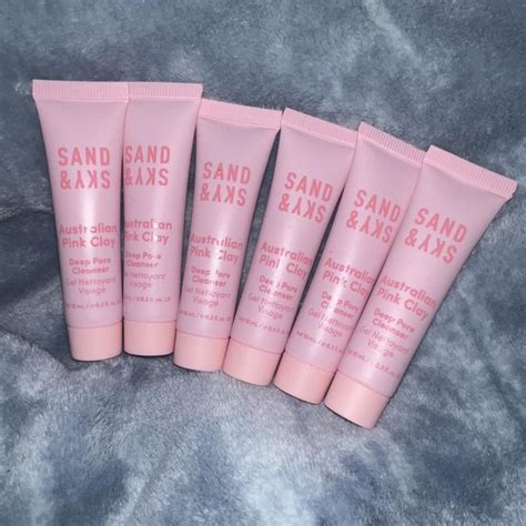 6 sand & sky pink clay cleanser - Depop