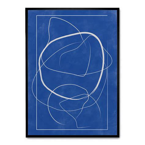 Blue Line Art poster | Postera.art