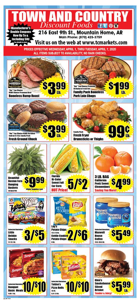 Mountain Home Ad - Town & Country Supermarkets