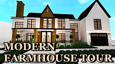 BLOXBURG - Modern Farmhouse TOUR | ROBLOX - YouTube