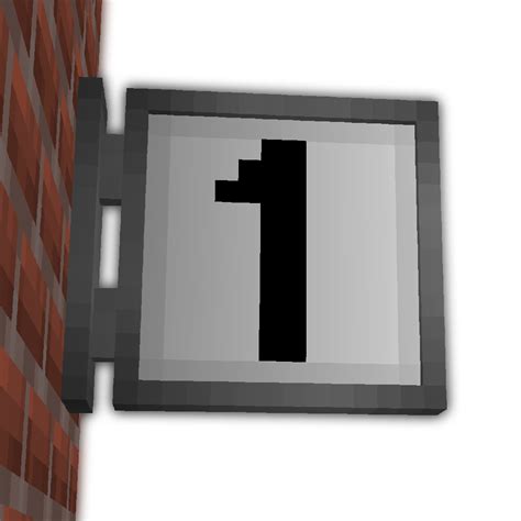 Numbered Wall Signs - Mods - Minecraft