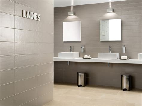 Smooth Wall Tile in 2020 | Restroom design, Commercial bathroom designs ...