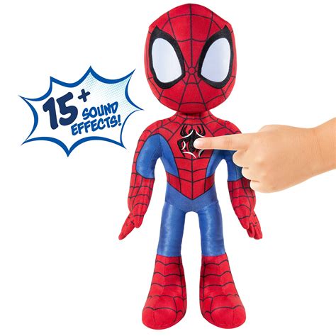 Marvel’s Spidey and His Amazing Friends - My Friend Spidey 16” Plush with Sounds - Toys for Kids ...