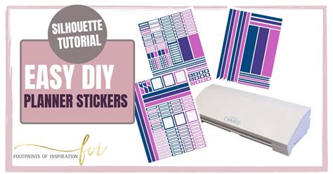 Easy, DIY Planner Stickers Using Your Silhouette