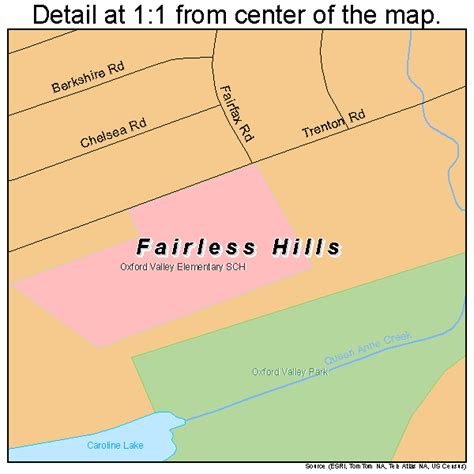 Fairless Hills Pennsylvania Street Map 4224712