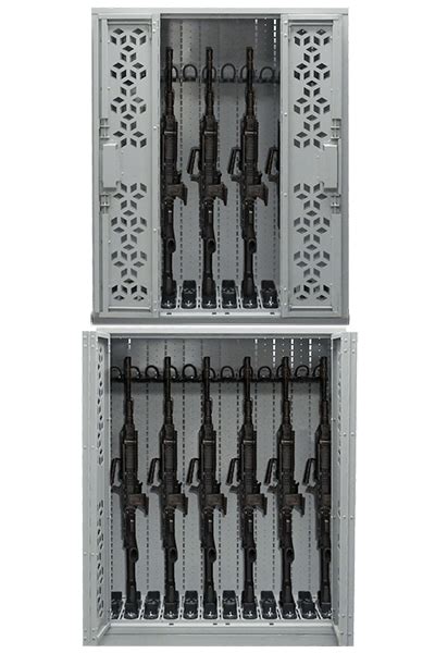 NSN Stackable Weapon Cabinet M249 - Combat Weapon Storage