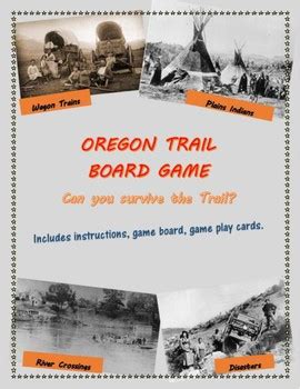 Oregon Trail Board Game by Ye Olde US History Emporium | TpT