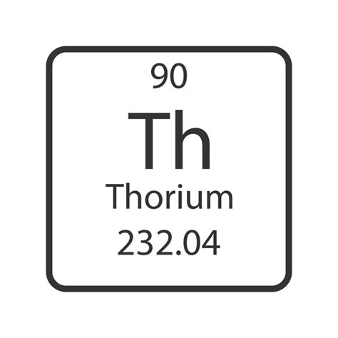 Thorium symbol. Chemical element of the periodic table. Vector illustration. 10794313 Vector Art ...