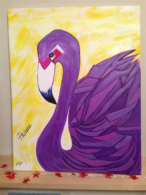 Prince. Purple flamingo. | Painting, Art, Flamingo