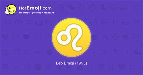 ♌ Leo Emoji Meaning with Pictures: from A to Z