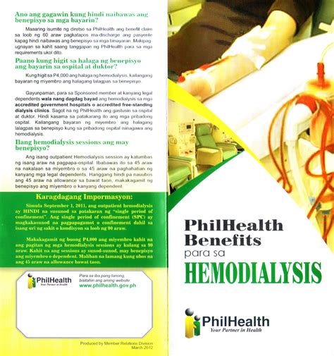 PhilHealth 101: PhilHealth Hemodialysis Benefits