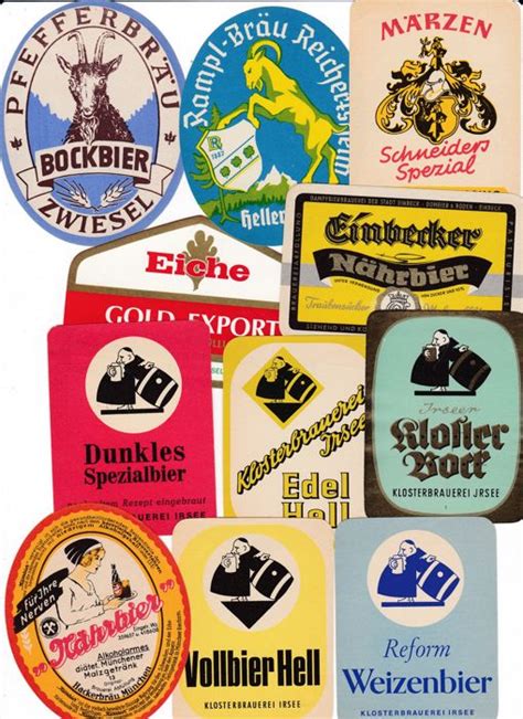 Collection of 169 old German beer labels - Catawiki