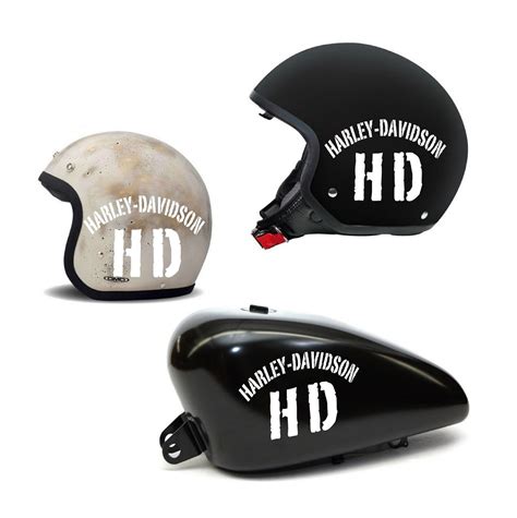 Harley Davidson HD Stickers for Bandit helmet or custom motorcycle tank