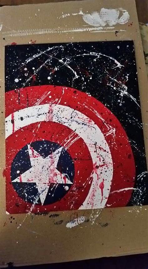 Captain America Shield Painting at PaintingValley.com | Explore ...