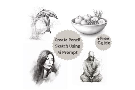 Create Pencil Sketch Using Ai Prompt Graphic by Milano Creative · Creative Fabrica