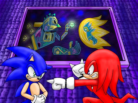 sonic and knuckles fight by Tete-chin on DeviantArt