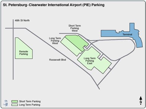 St Petersburg - Clearwater Airport Parking | PIE Airport Long Term Parking Rates & Map