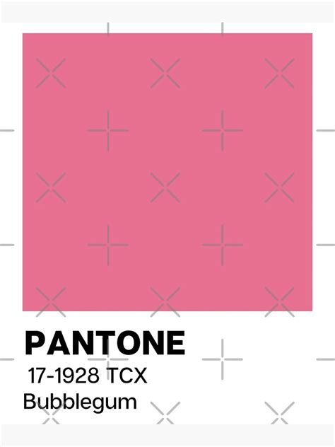 "Pantone Bubblegum" Poster for Sale by piastrelli | Redbubble