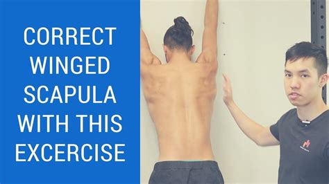 Correct winged scapula - DON'T SKIP THIS scapular rotation exercise ...