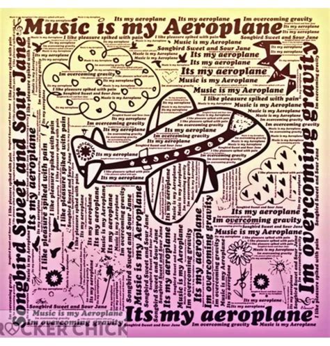 Red Hot Chili Peppers my aeroplane RHCP Lyric Poster print | Etsy