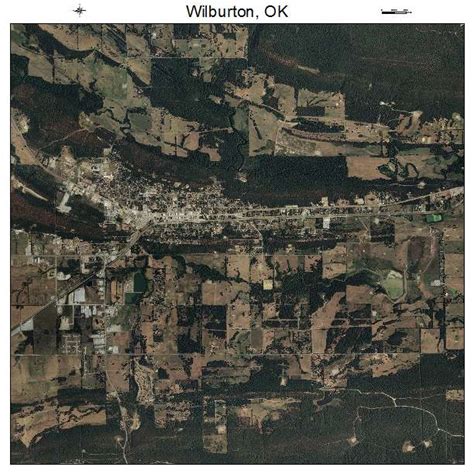 Aerial Photography Map of Wilburton, OK Oklahoma