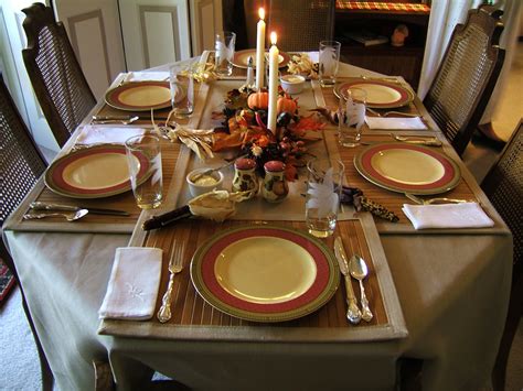 Thanksgiving table setting | My mom really enjoys setting a … | Flickr