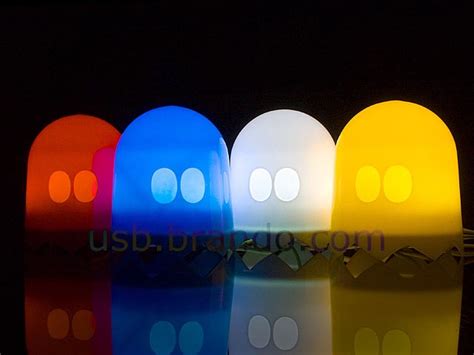 USB Light-Sensitive Pacman Ghost Lamp | Gadgetsin