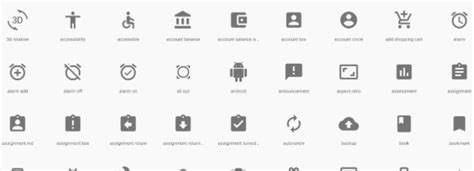 Google Font Icons - Misc