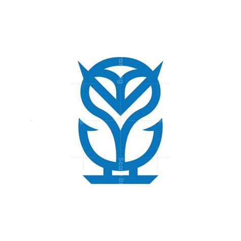 Owl Logo Design Blue Owl Logo in 2023 | Owl logo, Logo design, Owl