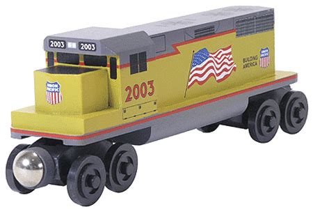 Whittle - Wooden Toy Train: Diesel Engine - Union Pacific Flag - 802-100059