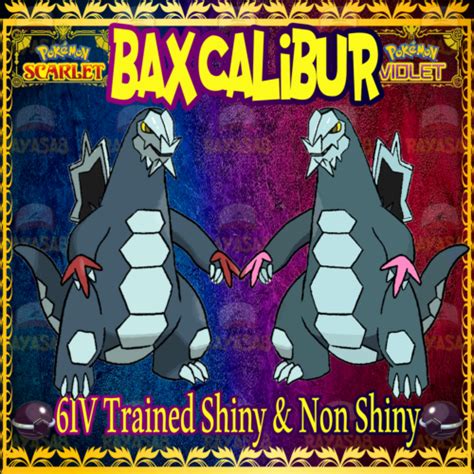 Pokemon Scarlet and Violet Baxcalibur 6IV Trained 🌟Shiny🌟 & Non Shiny Home | eBay