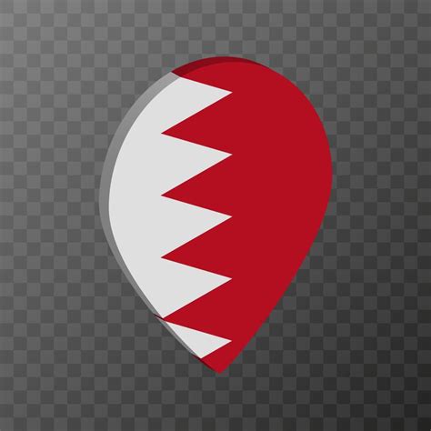 Map pointer with Bahrain flag. Vector illustration. 17050112 Vector Art at Vecteezy