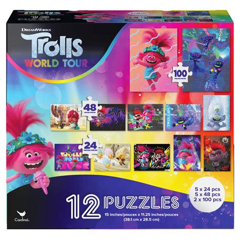 Trolls World Tour 12-Pack of Puzzles - Walmart.com - Walmart.com