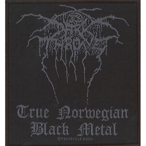 DARKTHRONE True Norwegian Black Metal (Woven Patch) | Postarmagedon ...