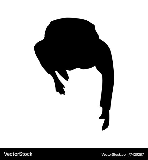 People silhouette view from above Royalty Free Vector Image