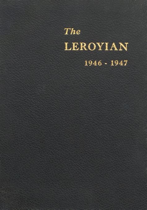 1947 yearbook from Leroy High School from Leroy, Alabama for sale