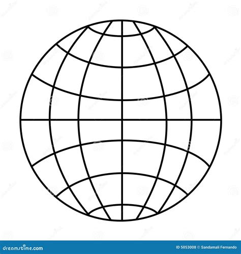 Wireframe Globe Royalty Free Stock Photos - Image: 5053008