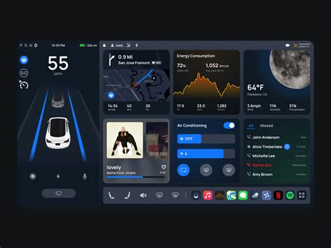 Tesla Dashboard Redesign Concept by Jiaying Wang on Dribbble