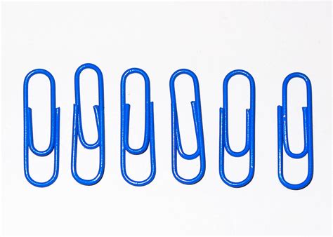 Paper Clips | Free Stock Photo | Blue paper clips | # 17793