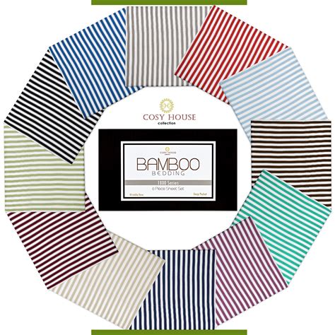 Cosy House Collection Offers Cosy House Bamboo Bed Sheets With Stripes on Amazon | Newswire