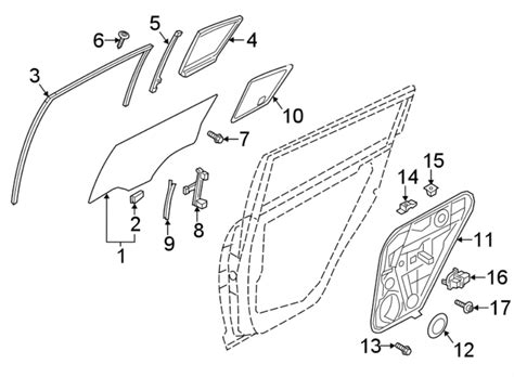 2022 Kia Carnival Door Window Glass Surround Channel Bracket - 83560D9000 | City Kia of Greater ...